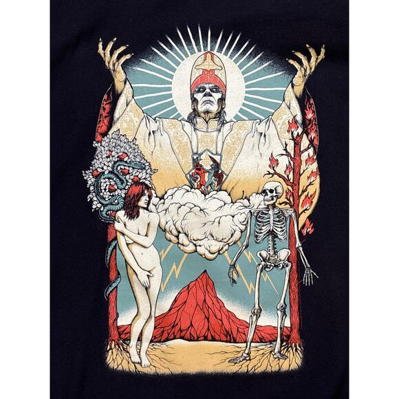 Ghost band tour pullover sweatshirt Papa Nihil Hoodie 2XL XXL concert merch - Picture 3 of 5